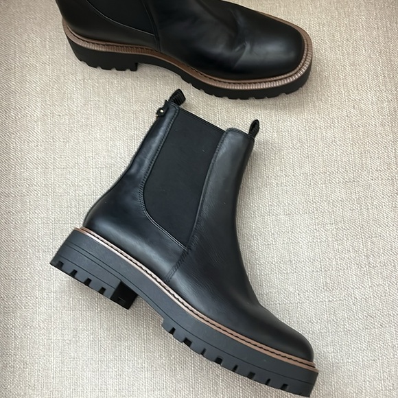 Sam Edelman Laguna Chelsea Boot - Black Lug Sole Size 8.5 - Picture 6 of 10